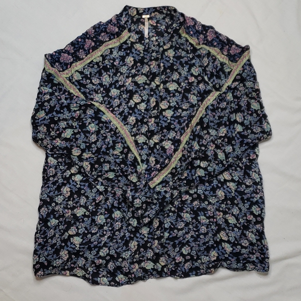 Floral Free People Button Up